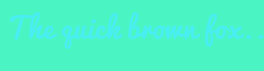 Image with Font Color 48EEF1 and Background Color 4BF5C3